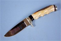 J. Hastings Stag Handled Custom Fixed Blade Knife