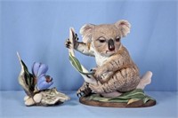 Boehm Porcelain "Baby Koala" & Crocus #104