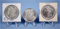 (1) 1878 Rev 79 & (2) 1896 P Morgan Silver Dollars