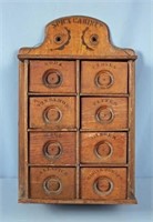 Oak Special Cabinet 8 Drawer Spice Cabinet