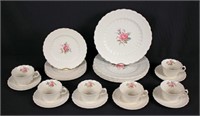 Copeland Spode Billingsley Rose Jewel  24 Pcs Set