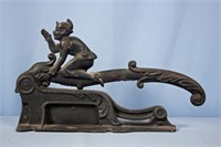 Cast Iron Tobacco Cutter Elf Thumbing Nose