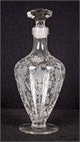 Cambridge Rose Point Crystal Decanter w/ Stopper