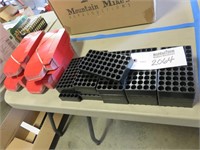Red Pistol Ammo Boxes with Black Trays - 100 Round