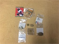 PINS, CARDS ,PENNIES AND MORE