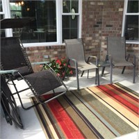 Patio Furniture: 2 Lounge chairs, 2 chairs,