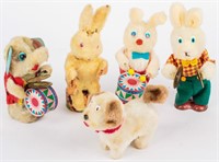 Mid-Century Wind-Up Animal Toy Collection