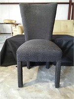 Black Upholstered Accent Chair