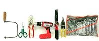 Snips, Wrenches & Power Drill