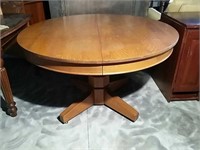 Oak Round Dining Room Table