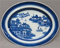 CHINESE EXPORT NANKING OVAL PLATTER