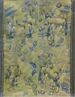 DETAILED CHINESE EMBROIDERED SILK PANEL