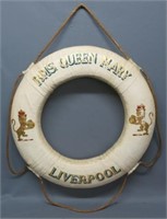 RARE R.M.S. QUEEN MARY CEREMONIAL LIFE RING