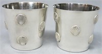 PAIR TIFFANY & CO. STERLING SILVER JULEP CUPS