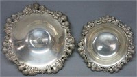 TWO TIFFANY & CO. STERLING  "CLOVER" PATTERN BOWLS
