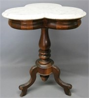 CLOVER SHAPED MARBLE TOP STAND