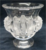 LALIQUE "DAMPIERRE" CRYSTAL VASE