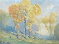 WILLIAM C. EMERSON AUTUMN LANDSCAPE PAINTING