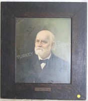 FRAMED PORTRAIT OF WILLIAM T. HARRIS BY