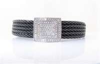 18K WG, Stainless Charriol Diamond Bracelet