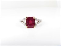 14K Ruby and Diamond RIng