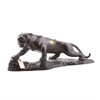 Prowling panther bronze