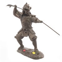 Spelter Chinese warrior figure