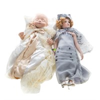 Two large Contemporary dolls