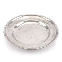 English pewter chop plate