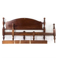 Federal style mahogany king bedstead