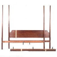 Federal style cherry four-poster king bedstead