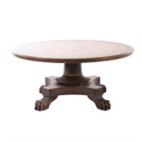 American Classical style mahogany coffee table