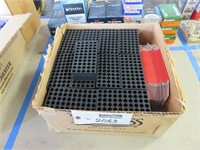 Red Pistol Ammo Boxes with Black Trays - 100 Round
