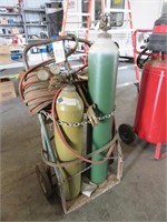 Oxy/Acetylene Welding Cart with Torch