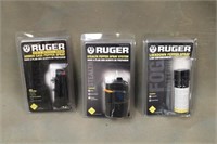 (3) Ruger Pepper Spray, Assorted Sizes