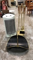 Heater and fireplace tools lot