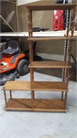 5 tier wood shelf