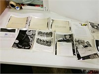 Ten vintage black and white 8 x 10 photos with
