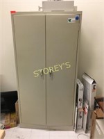 2 door Metal Storage Cabinet - 3' x 18 x 6'- w/ Ke
