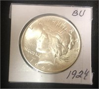 1924 BU PEACE DOLLAR