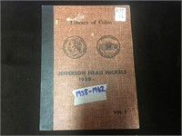 JEFFERSON NICKEL BOOK 1938-62 FULL