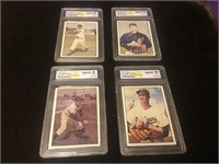 4- GRADED BASEBALL CARDS