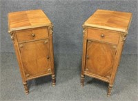 Carved Wood Night Stands