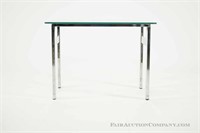 Chrome End Table - Baughman Style