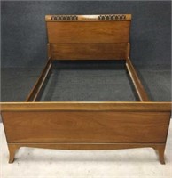 Carved Wood Full Size Bed