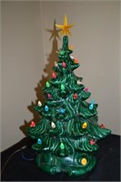 Ceramic Light Christmas Tree with music box