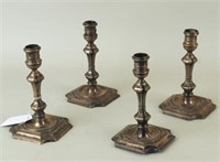 Four Sterling Candlesticks, Hawksworth Eyre & Co.
