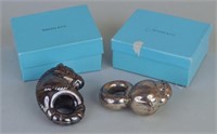 Two Tiffany & Co. Sterling Baby Rattles