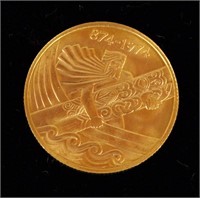 Iceland 1974 Gold 10,000 Kronur
