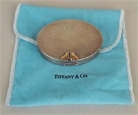 Tiffany & Co. Sterling, 14K and Sapphire Compact